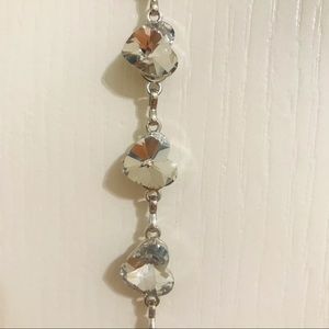 NWOT clear hearts belt